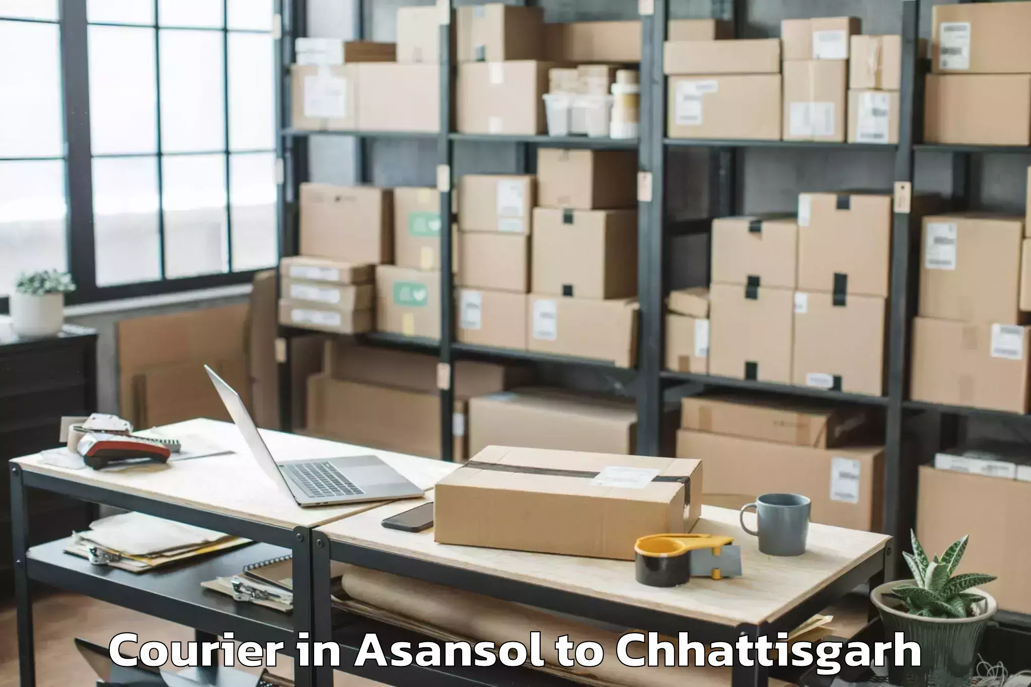 Leading Asansol to Raigarh Courier Provider